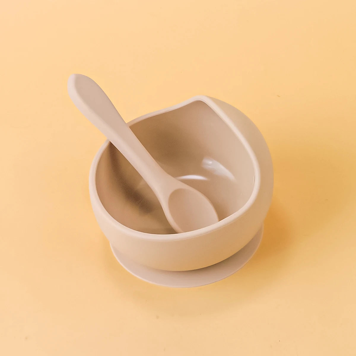 Babykom met Zuignap en Lepel