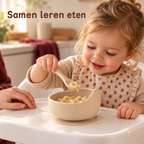 Babykom met Zuignap en Lepel