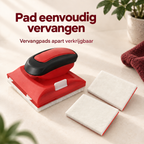 Rode randverfpad en twee apart verkrijgbare vervangpads